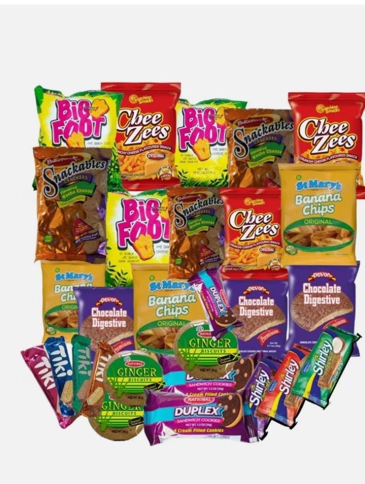 Taste of Yard 28 items Caribbean Snackbox