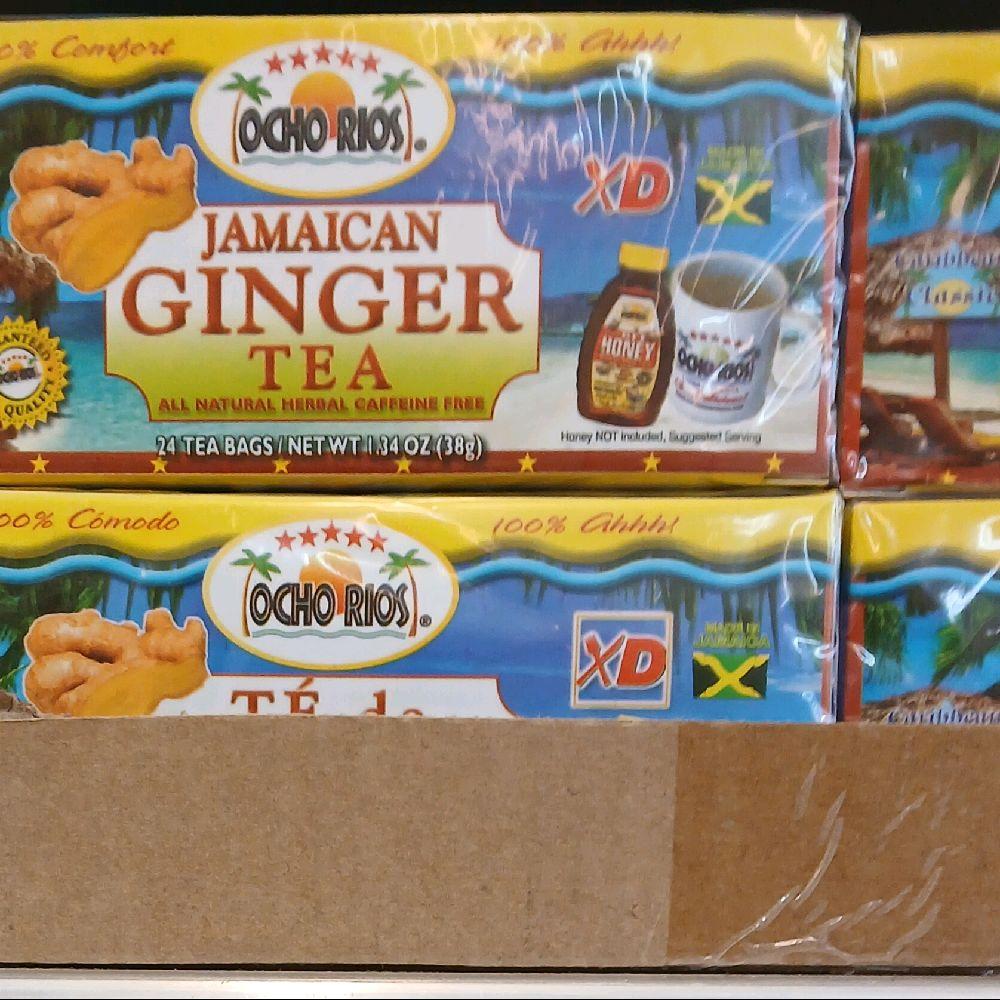 Ocho Rios Jamaican Ginger Tea – 24 Bags | All Natural Herbal | Caffeine Free