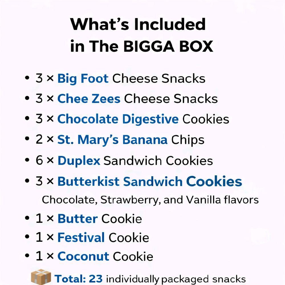 The BIGGA BOX – 23-Item Authentic Caribbean-Inspired Snack Box