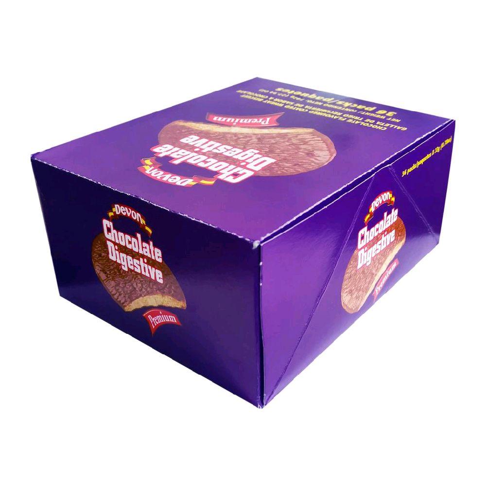 Devon Chocolate Digestive Biscuits 36 Pack Bulk Box Caribbean Tea-Time Favorite Taste of Yard