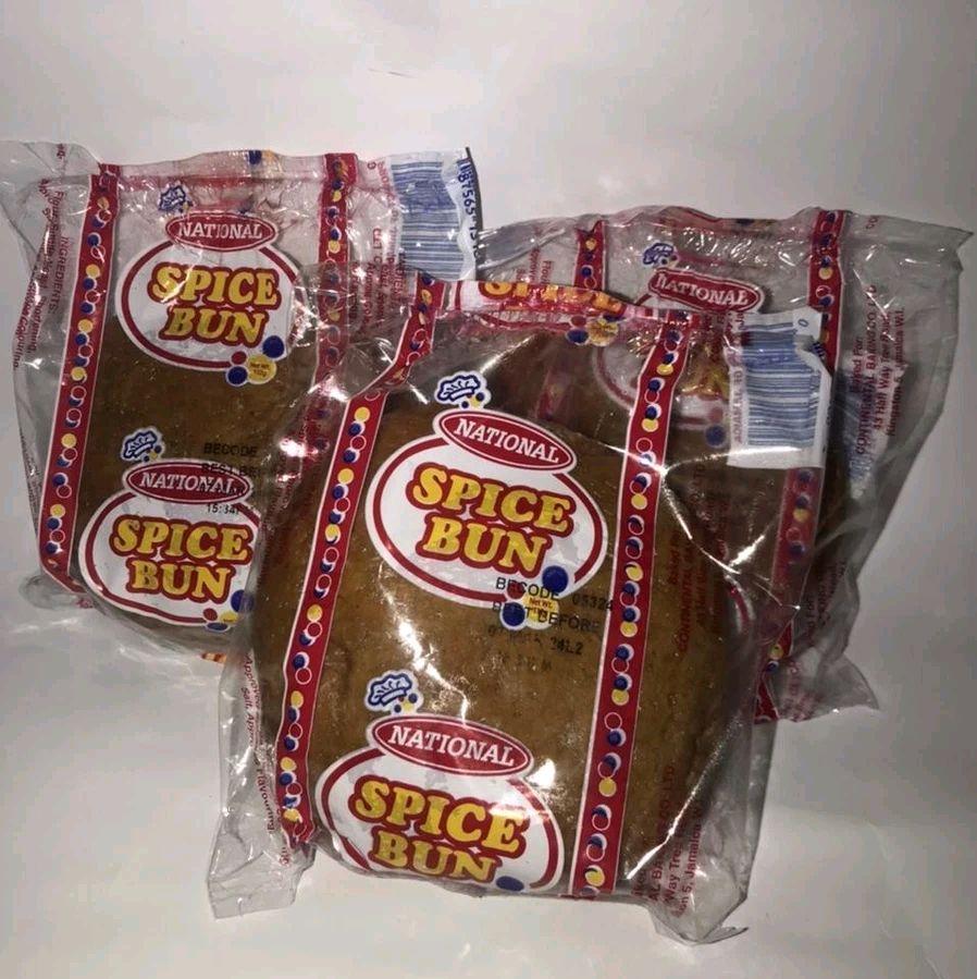 Taste of Yard OG Spice Bun Premium 3-Pack Authentic Jamaican Buns Individually Wrapped Fast Shipping Snack