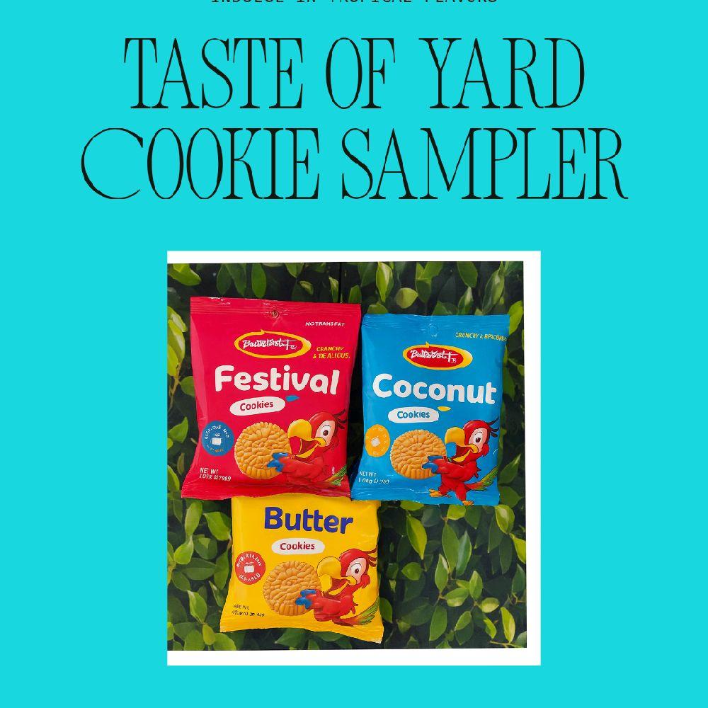 Taste of Yard – Jamaican Cookie Sampler (3-Pack: Festival, Coconut & Butter)