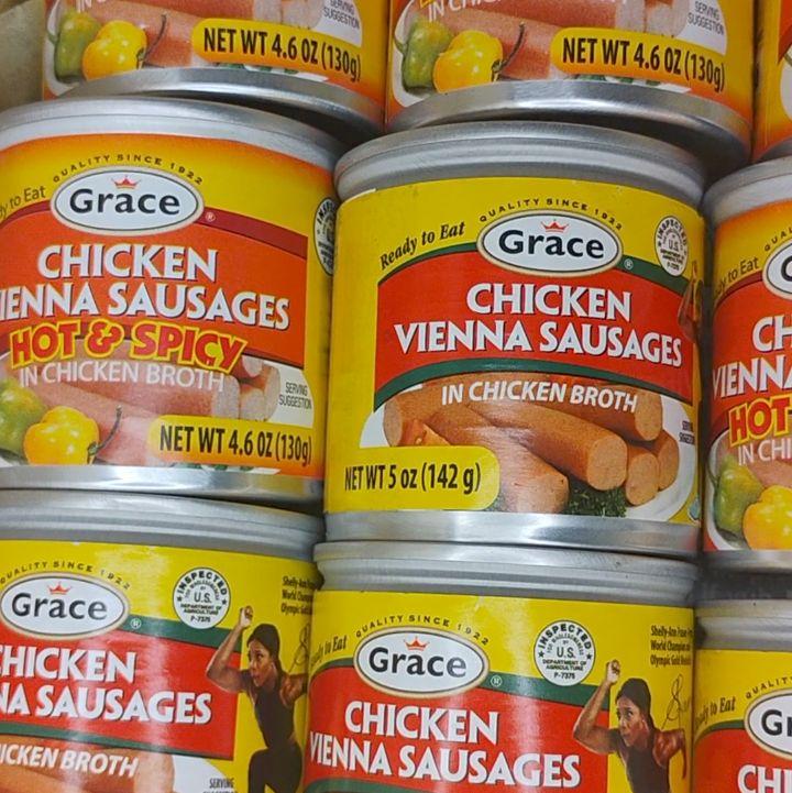 Grace Chicken Vienna Sausages — Hot & Spicy + Original