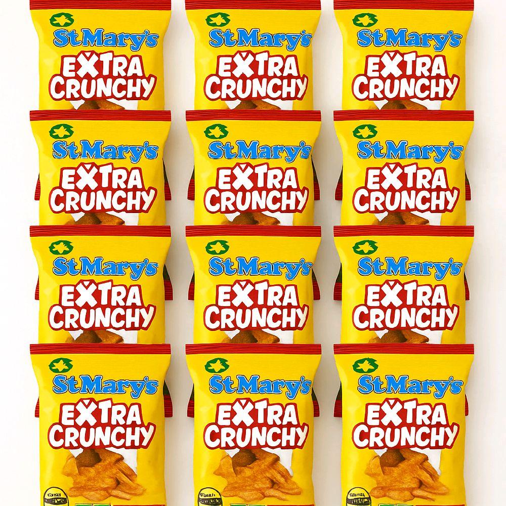St Mary's Banana Chips 12-Pack Original or Extra Crunchy Snacks Perfect for Any Occasion
