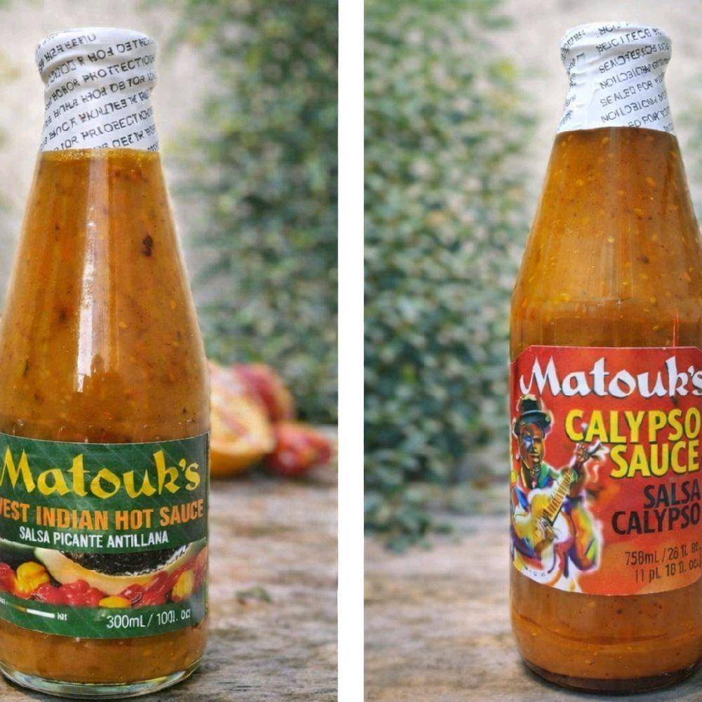 Matouk’s Caribbean Hot Sauce – West Indian Pepper Sauce or Calypso Sauce | Authentic Trinidad Hot Sauce