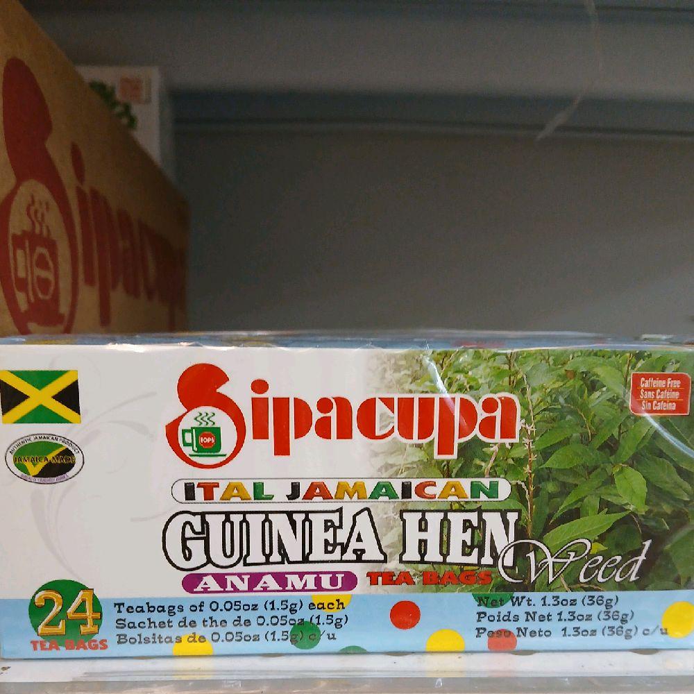 Taste of Yard | Jamaican Guinea Hen Weed Herbal Tea (24 Tea Bags) | Traditional Caribbean Bush Tea | Caffeine Free