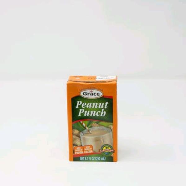 Grace Peanut Punch 8.1 FL OZ - Rich Peanut Flavor, Perfect for Snacking Protein shake