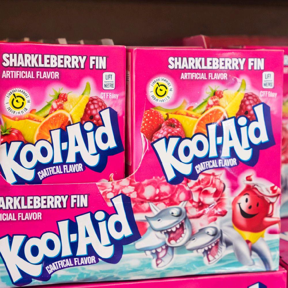 Kool-Aid Sharkleberry Fin Drink Mix Packets | Classic Sweet Fruit Drink