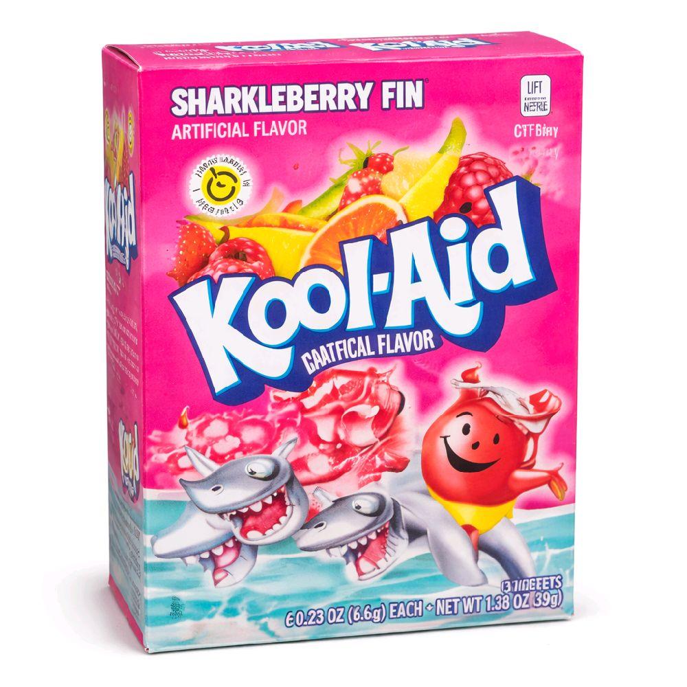 Kool-Aid Sharkleberry Fin Drink Mix Packets | Classic Sweet Fruit Drink