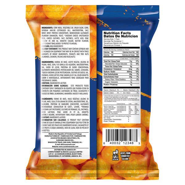 Sunshine Snacks Cheeze Balls 1.17 oz | Caribbean Cheese Corn Snack